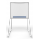 Tango Upholstered Seat and Plastic Back Stacking Chair