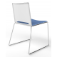 Tango Upholstered Seat and Plastic Back Stacking Chair