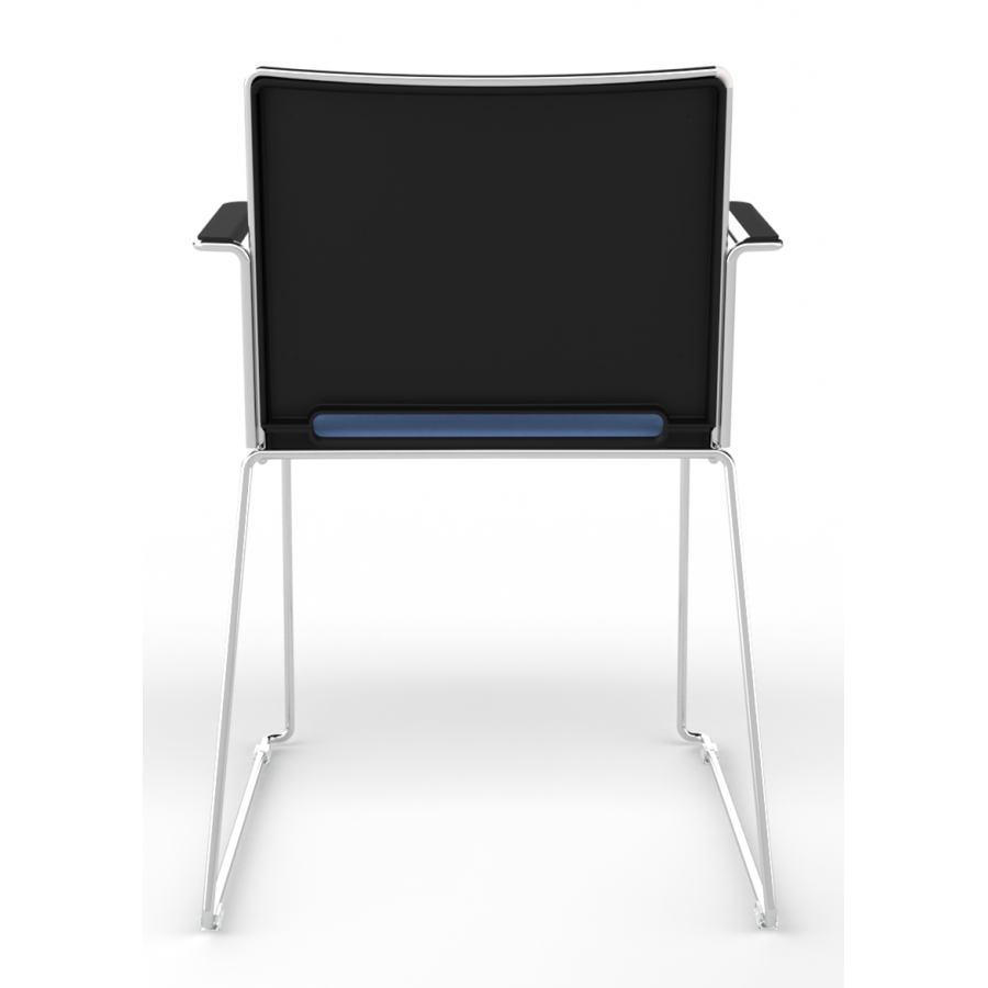 Tango Upholstered Seat and Plastic Back Stacking Chair