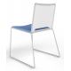 Tango Upholstered Seat and Plastic Back Stacking Chair