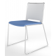 Tango Upholstered Seat and Plastic Back Stacking Chair