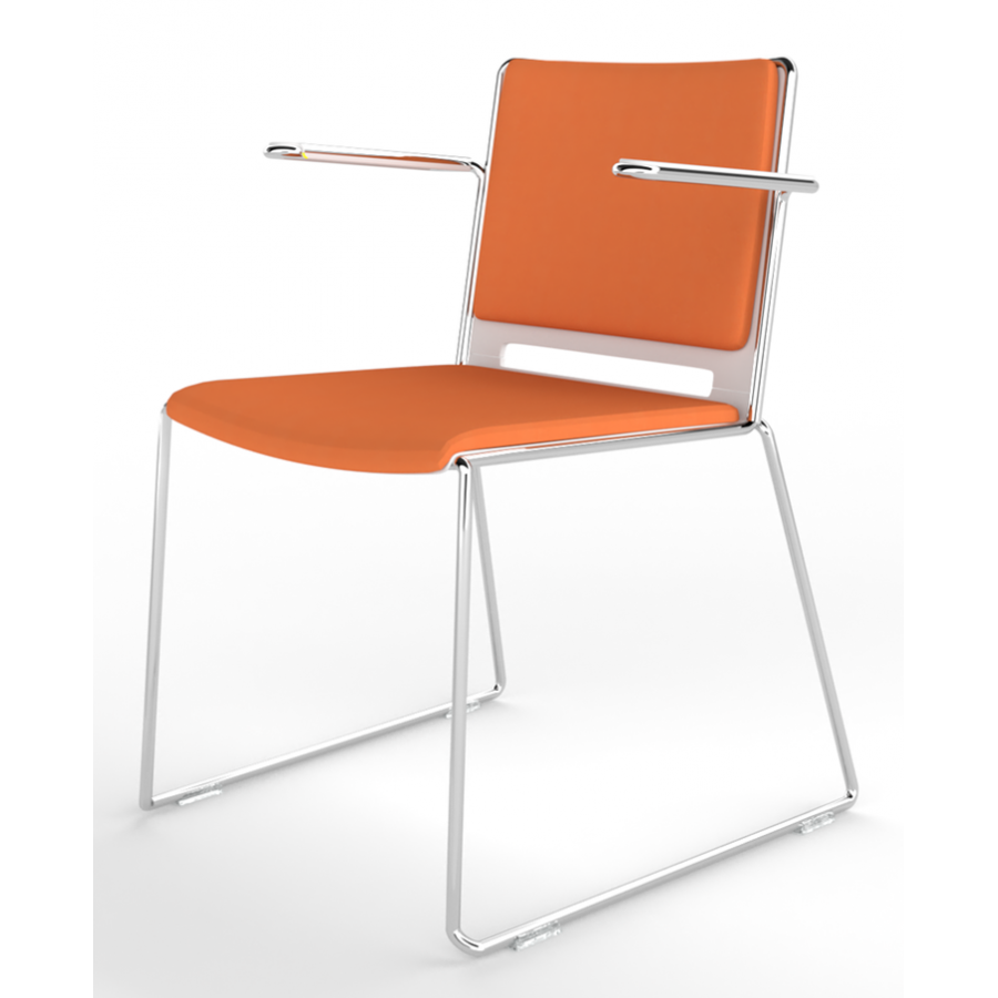 Tango Upholstered Seat And Back Stacking Chair