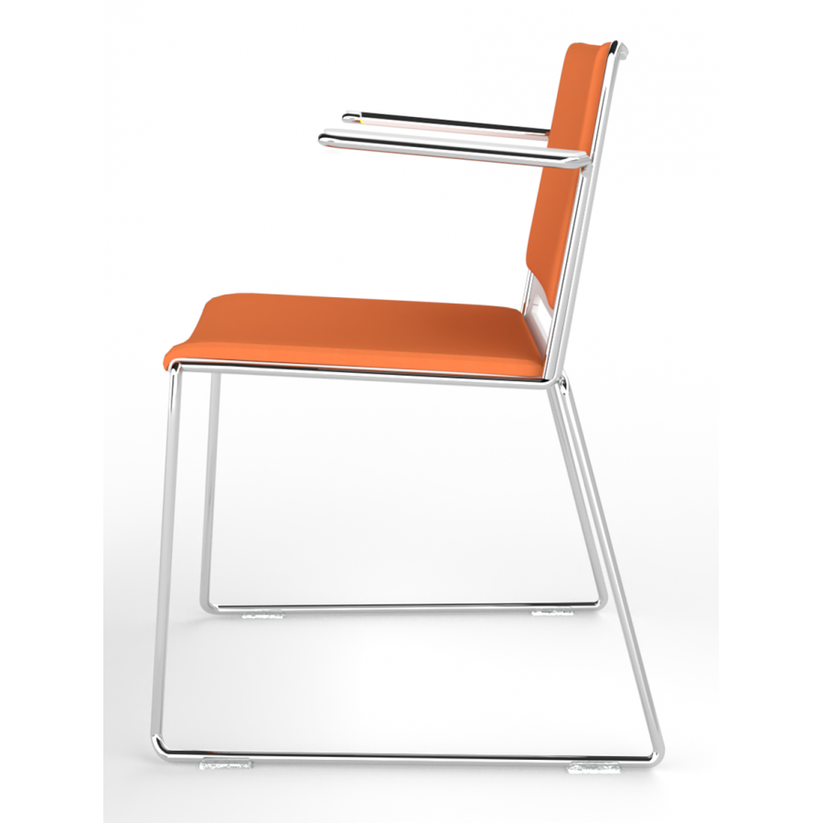 Tango Upholstered Seat And Back Stacking Chair