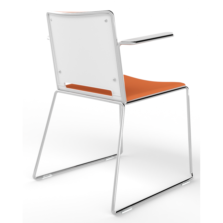 Tango Upholstered Seat And Back Stacking Chair