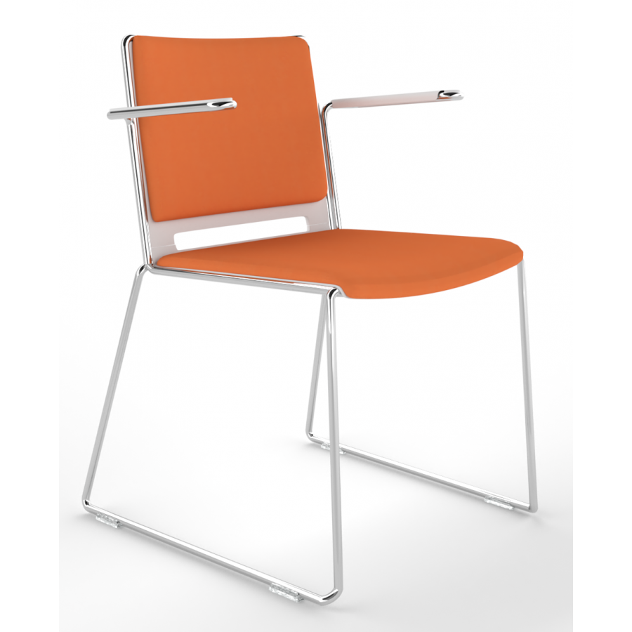 Tango Upholstered Seat And Back Stacking Chair