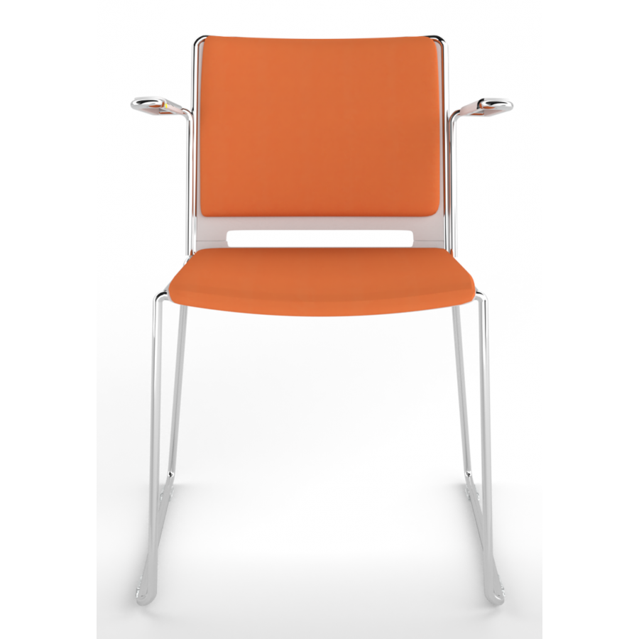 Tango Upholstered Seat And Back Stacking Chair