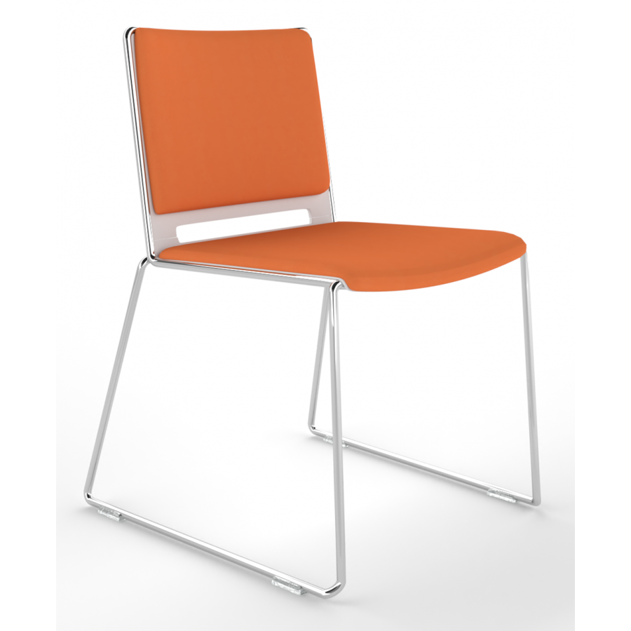 Tango Upholstered Seat And Back Stacking Chair