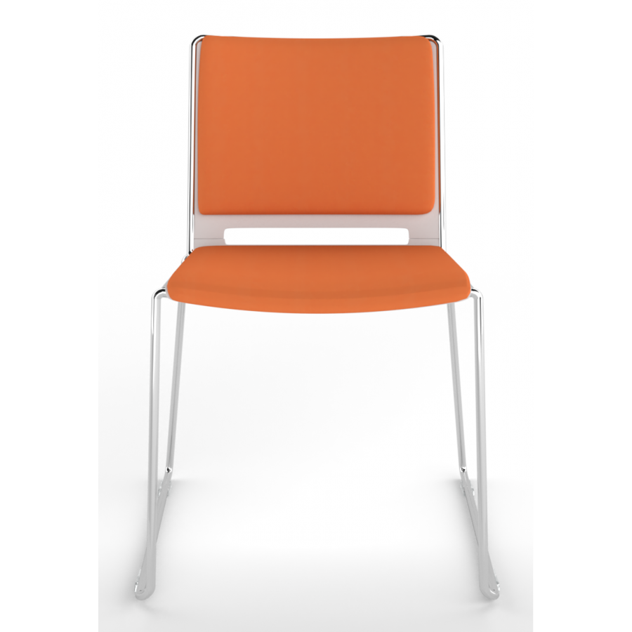 Tango Upholstered Seat And Back Stacking Chair