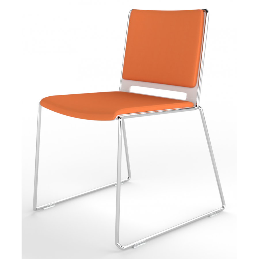 Tango Upholstered Seat And Back Stacking Chair