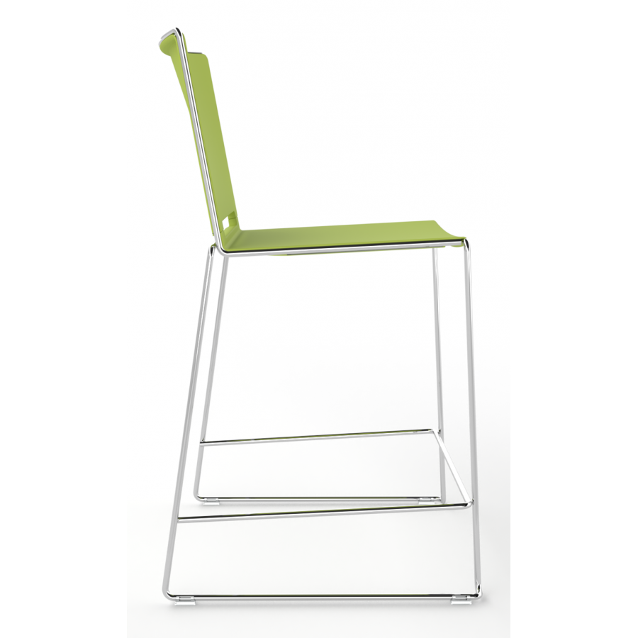 Tango Plastic Seat And Back Stacking High Stool