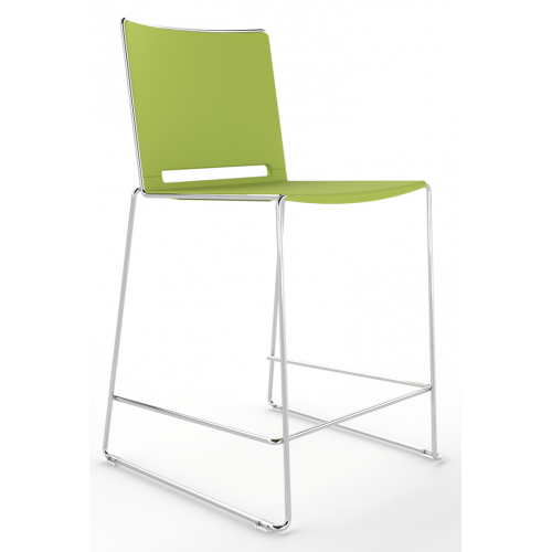 Tango Plastic Seat And Back Stacking High Stool