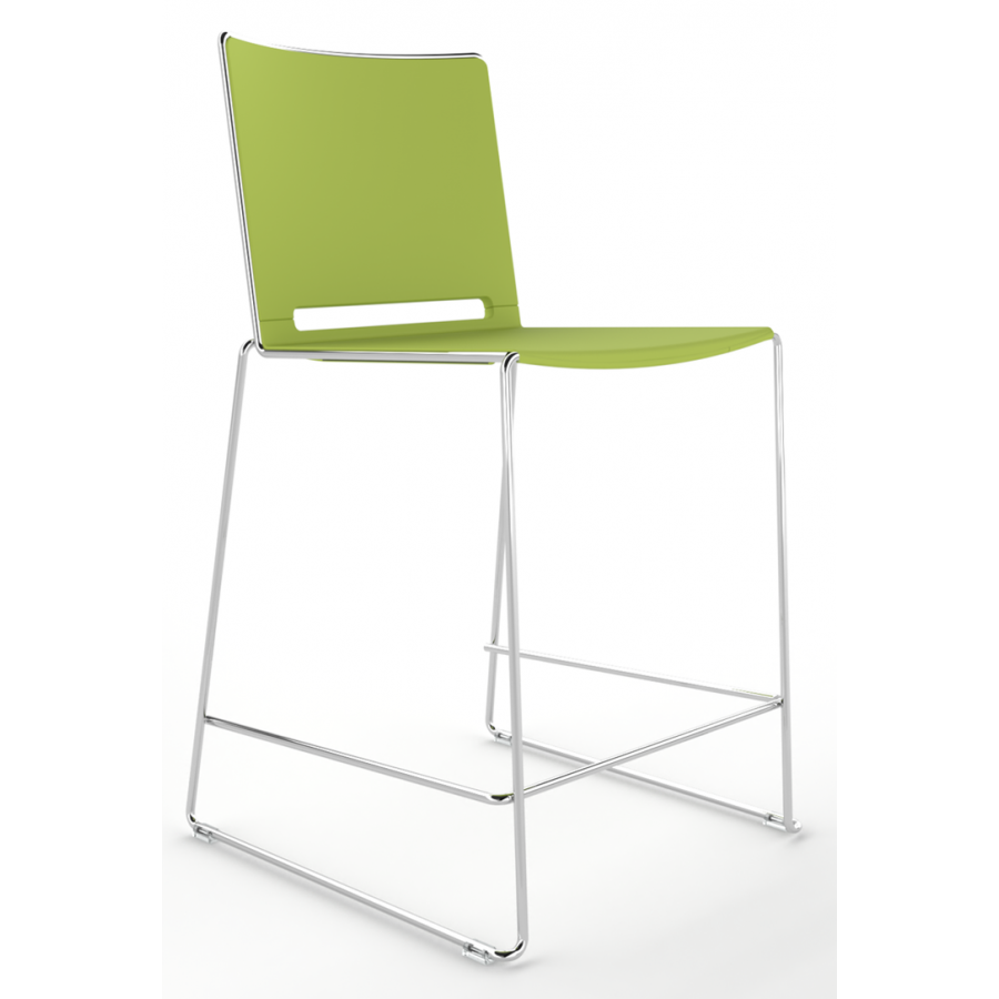 Tango Plastic Seat And Back Stacking High Stool