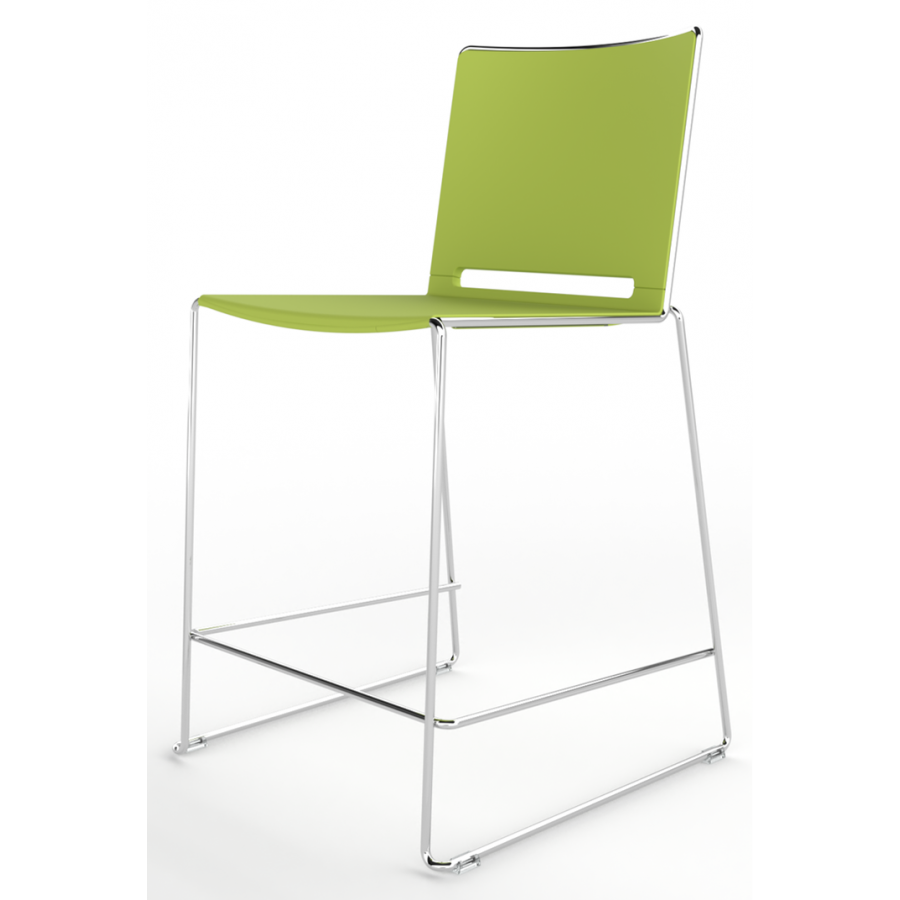 Tango Plastic Seat And Back Stacking High Stool