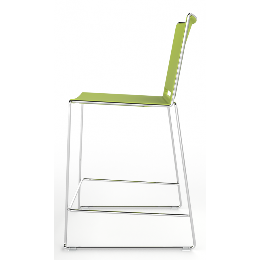 Tango Plastic Seat And Back Stacking High Stool