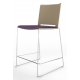 Tango Upholstered Seat and Plastic Back Stacking High Stool