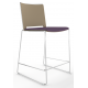 Tango Upholstered Seat and Plastic Back Stacking High Stool