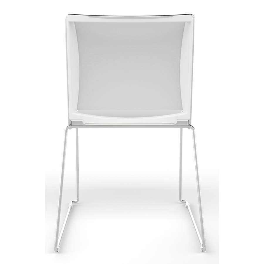 Tango Plastic Seat And Mesh Back Stacking Chair