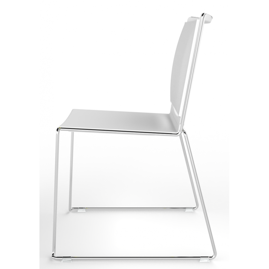 Tango Plastic Seat And Mesh Back Stacking Chair