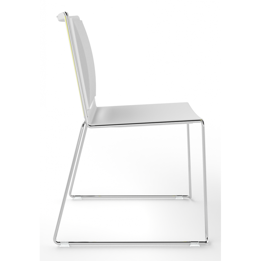 Tango Plastic Seat And Mesh Back Stacking Chair