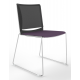 Tango Upholstered Seat And Mesh Back Stacking Chair