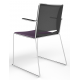 Tango Upholstered Seat And Mesh Back Stacking Chair