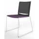 Tango Upholstered Seat And Mesh Back Stacking Chair