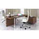 Plana Executive Desk with Modesty Panel and Fixed Pedestal 