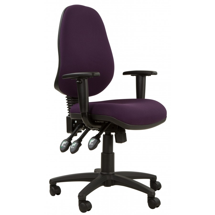 Stewart Bespoke High Back Fabric Operator Chair