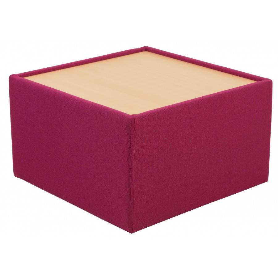 Ultra Modular Upholstered Square Beech Top Table