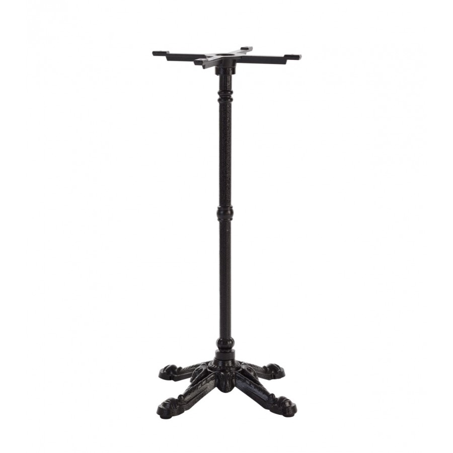 Bistro Black Cast Iron Table Base - Dining and Poseur Height