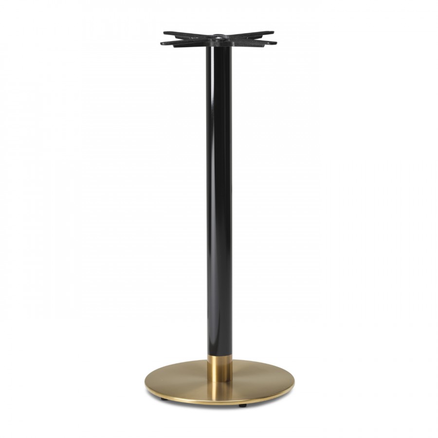 Cava Black And Gold Round Table Base