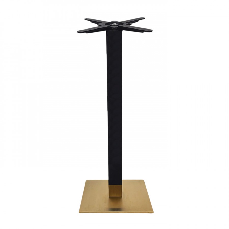 Cava Black And Gold Square Table Base