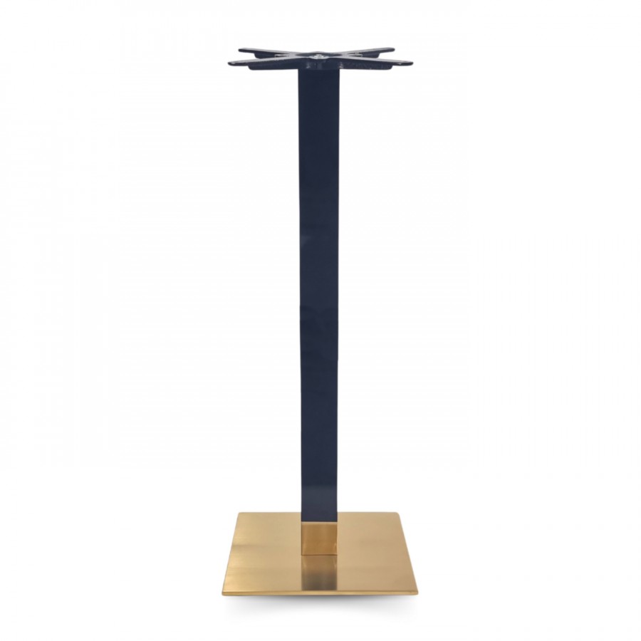 Cava Black And Gold Square Table Base