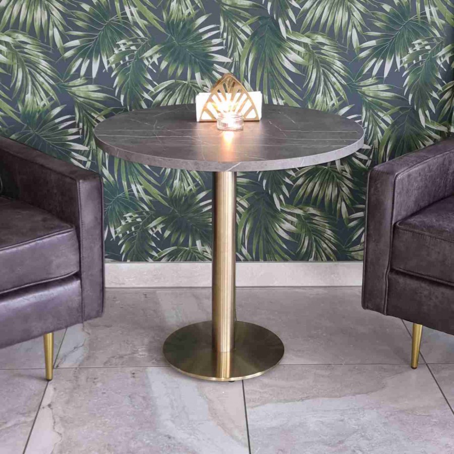 Cava Round Champagne Gold Base