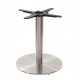 Danilo Stainless Steel Round Table Base | Coffee, Dining and Poseur Heights