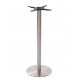 Danilo Stainless Steel Round Table Base | Coffee, Dining and Poseur Heights