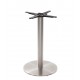 Danilo Stainless Steel Round Table Base | Coffee, Dining and Poseur Heights