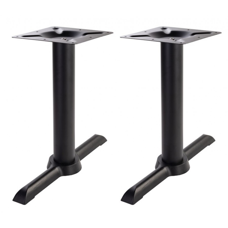 Phoenix Black Cruciform Twin Table Base