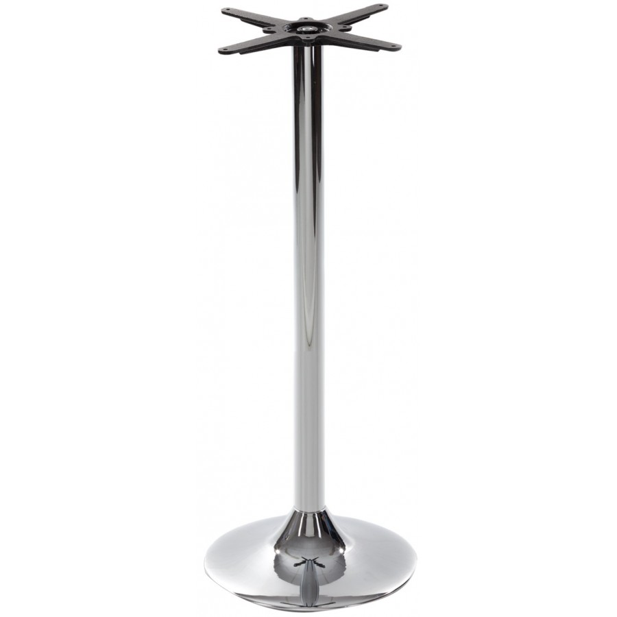 Ramiro Medium Round Chrome Poseur Table Base