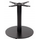 Forza Black Cast Iron Round Medium Table Base