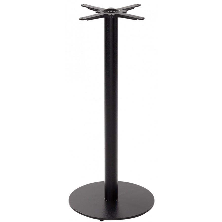 Forza Black Cast Iron Round Medium Table Base