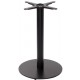 Forza Black Cast Iron Round Medium Table Base