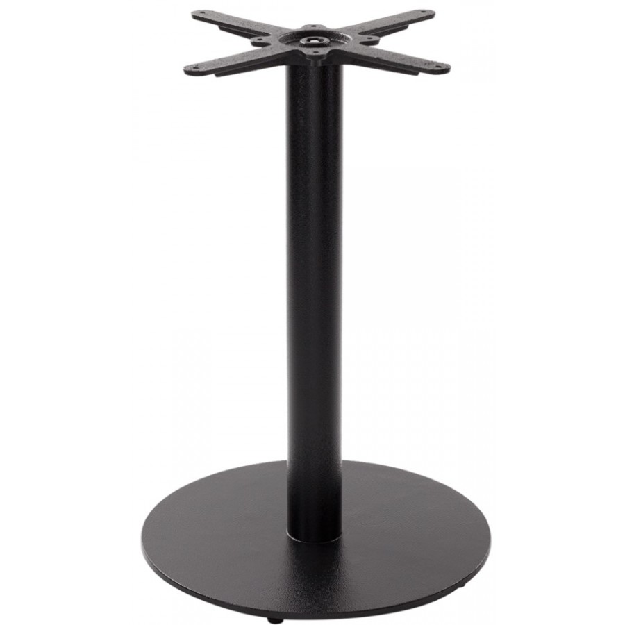 Forza Black Cast Iron Round Medium Table Base