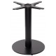 Forza Black Cast Iron Round Small Table Base