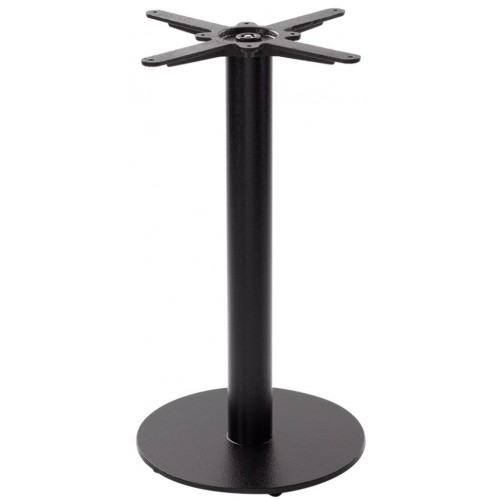Forza Black Cast Iron Round Small Dining Table Base Forza Black Cast Iron Round Small, Iron Round Table Base
