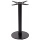 Forza Black Cast Iron Round Small Table Base