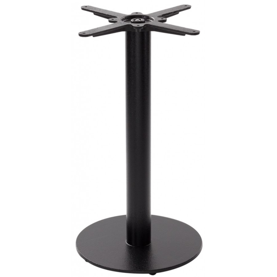 Forza Black Cast Iron Round Small Table Base