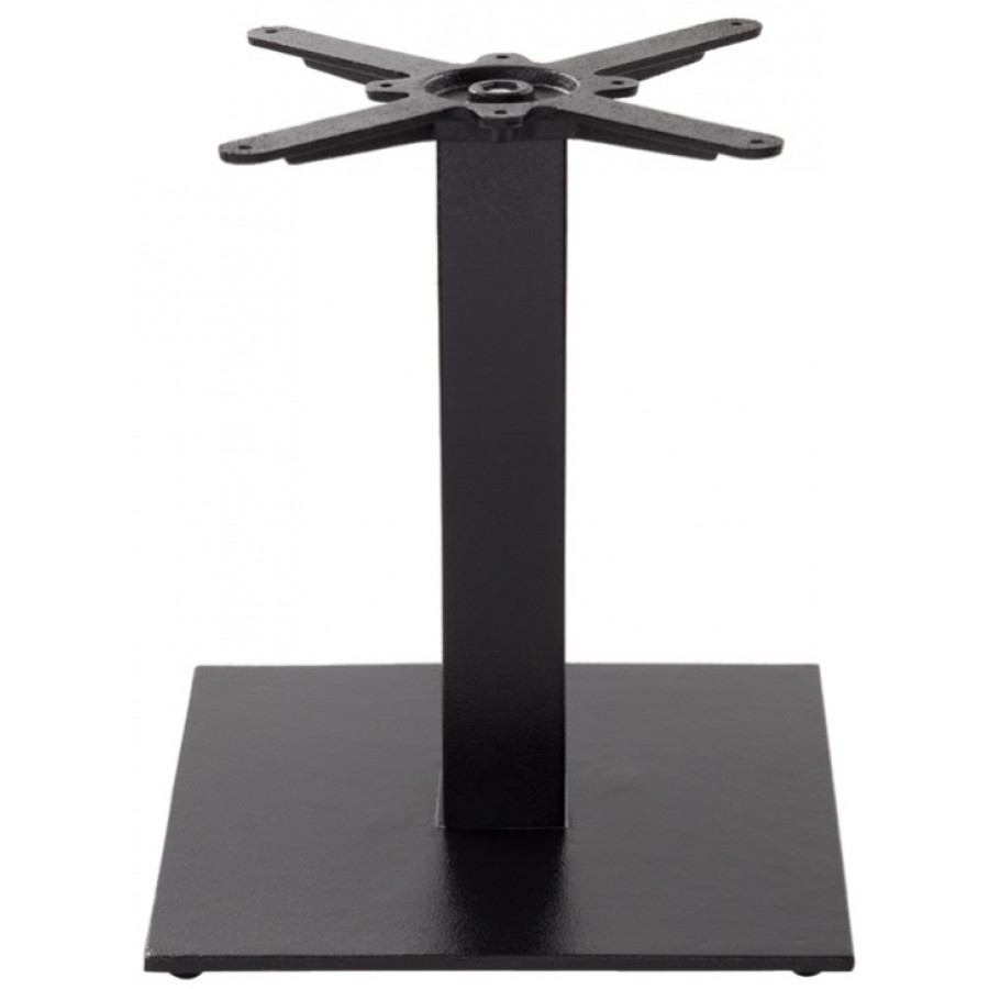 Forza Black Cast Iron Square Medium Table Base