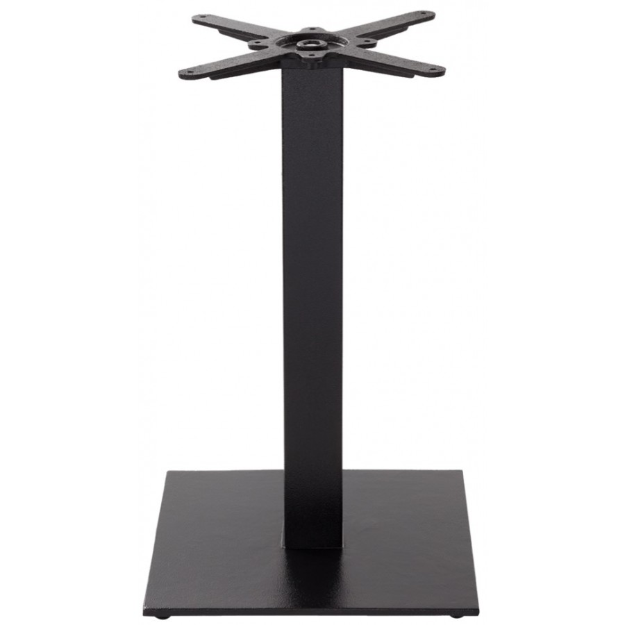 Forza Black Cast Iron Square Medium Table Base