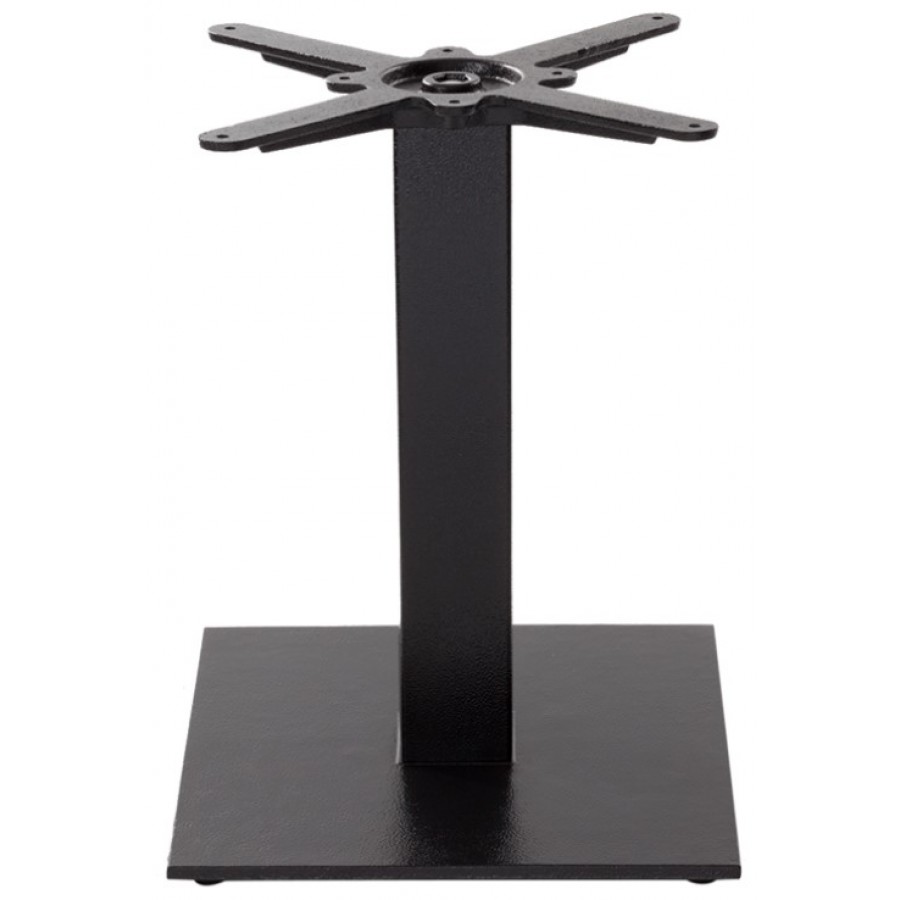 Forza Black Cast Iron Square Small Table Base